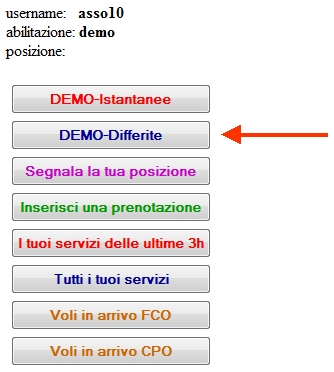menù demo